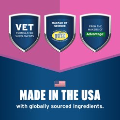 K9 Advantix II Flea & Tick Spot Treatment, 21-55 lbs, 2 Doses (2-mos. supply) + Pet Protect Fast Acting Calming Supplement for Dogs, 60 count slide 2 of 9