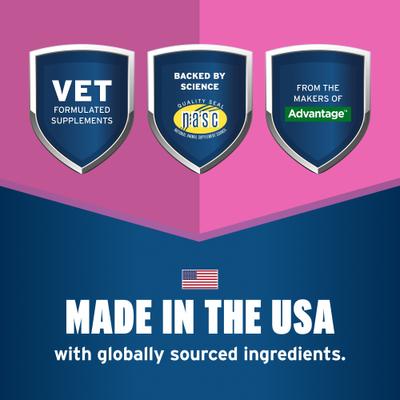 Show full view: K9 Advantix II Flea & Tick Spot Treatment, over 55-lbs, 2 Doses (2-mos. supply) + Pet Protect Fast Acting Calming Supplement for Dogs, 60 count slide 8 of 9