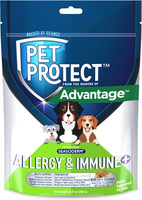 Show full view: K9 Advantix II Flea & Tick Spot Treatment for Dogs, 4-10 lbs + Pet Protect Allergy & Immune+ Supplement, 60 count slide 6 of 9