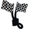 Show in main carousel: NASCAR Plush Crinkle Checkered Flags with Rope Tough Tug Dog Chew Toy slide 1 of 5