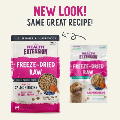 Show full view: Health Extension Salmon Recipe Freeze-Dried Raw Dog Food, 12-oz bag slide 5 of 9