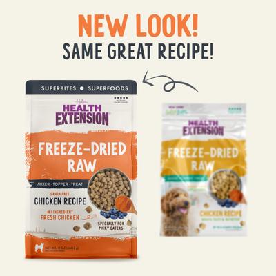 Show full view: Health Extension Chicken Recipe Freeze-Dried Raw Dog Food, 12-oz bag slide 5 of 10
