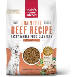The Honest Kitchen Grain-Free Beef Whole Food Clusters Dry Dog Food, 10-lb bag