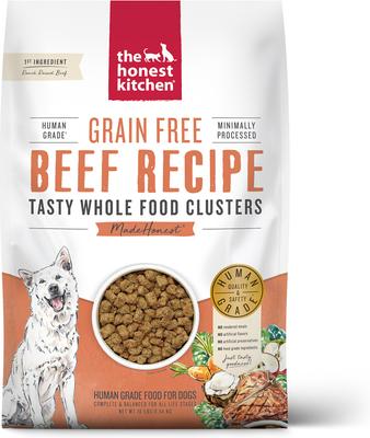 THE HONEST KITCHEN Grain-Free Beef Whole Food Clusters Dry Dog
