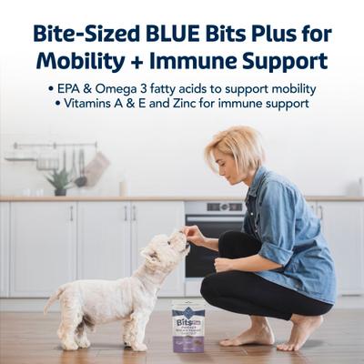 Blue Buffalo Blue Bits Plus Beef Flavor Mobility & Immune Support Soft & Chewy Dog Treats