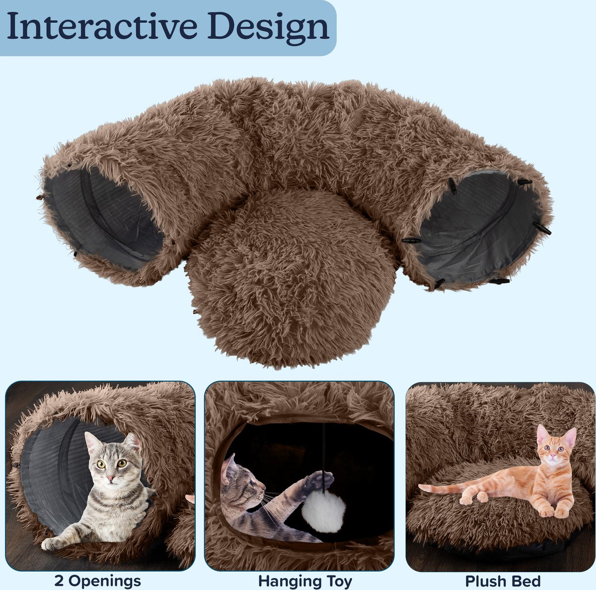 Pet Adobe 36-in Cat Tunnel Bed