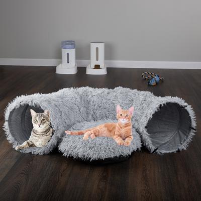 Show full view: Pet Adobe 36-in Cat Tunnel Bed, Gray slide 2 of 7