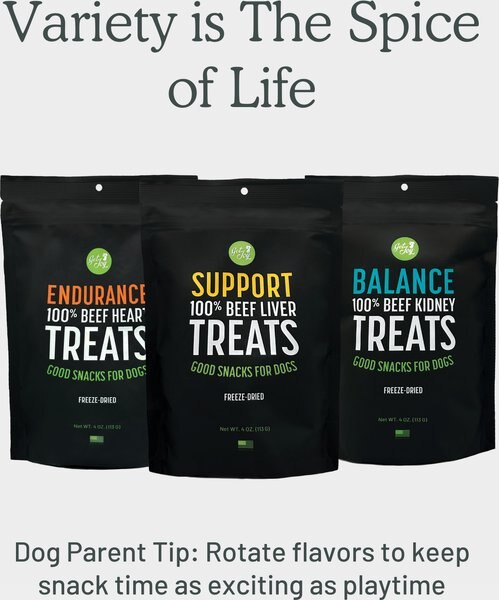Get Joy Superfood Beef Organ Kidney High Protein, Grain & Gluten-Free Freeze-Dried Dog Treats