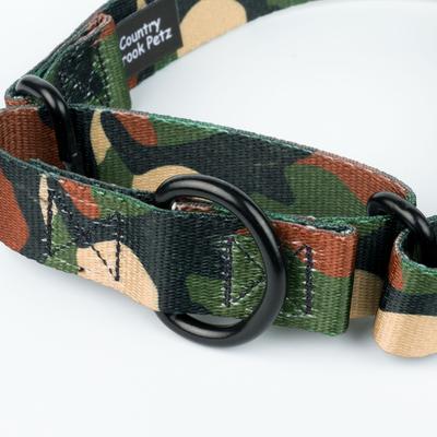 Show full view: Country Brook Petz Woodland Camo HD Martingale Dog Collar, Green, Small slide 5 of 5