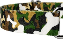 Country Brook Petz Woodland Bone Camo Martingale Dog Collar, Green, Small slide 2 of 7