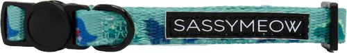 Show full view: Sassy Woof Dino Darling Cat Collar, Green, Small: 6 to 8-in neck, 2/5-in wide slide 2 of 5