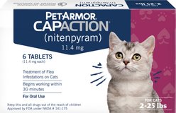 PetArmor CapAction Flea Tablets for Cats, 6 Tablets