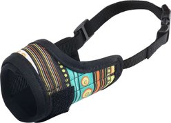 Labra Dog Soft Training Muzzle, Blue Multicolor, Medium