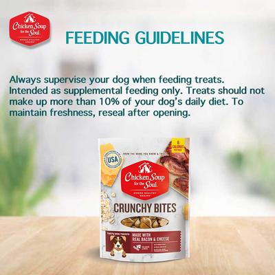 Show full view: Chicken Soup for the Soul Crunchy Bites Bacon & Cheese Dog Treats, 12-oz bag slide 8 of 12