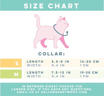 Show full view: Sassy Woof Deck the Paws Cat Collar, Small: 6 to 8-in neck, 2/5-in wide slide 3 of 5