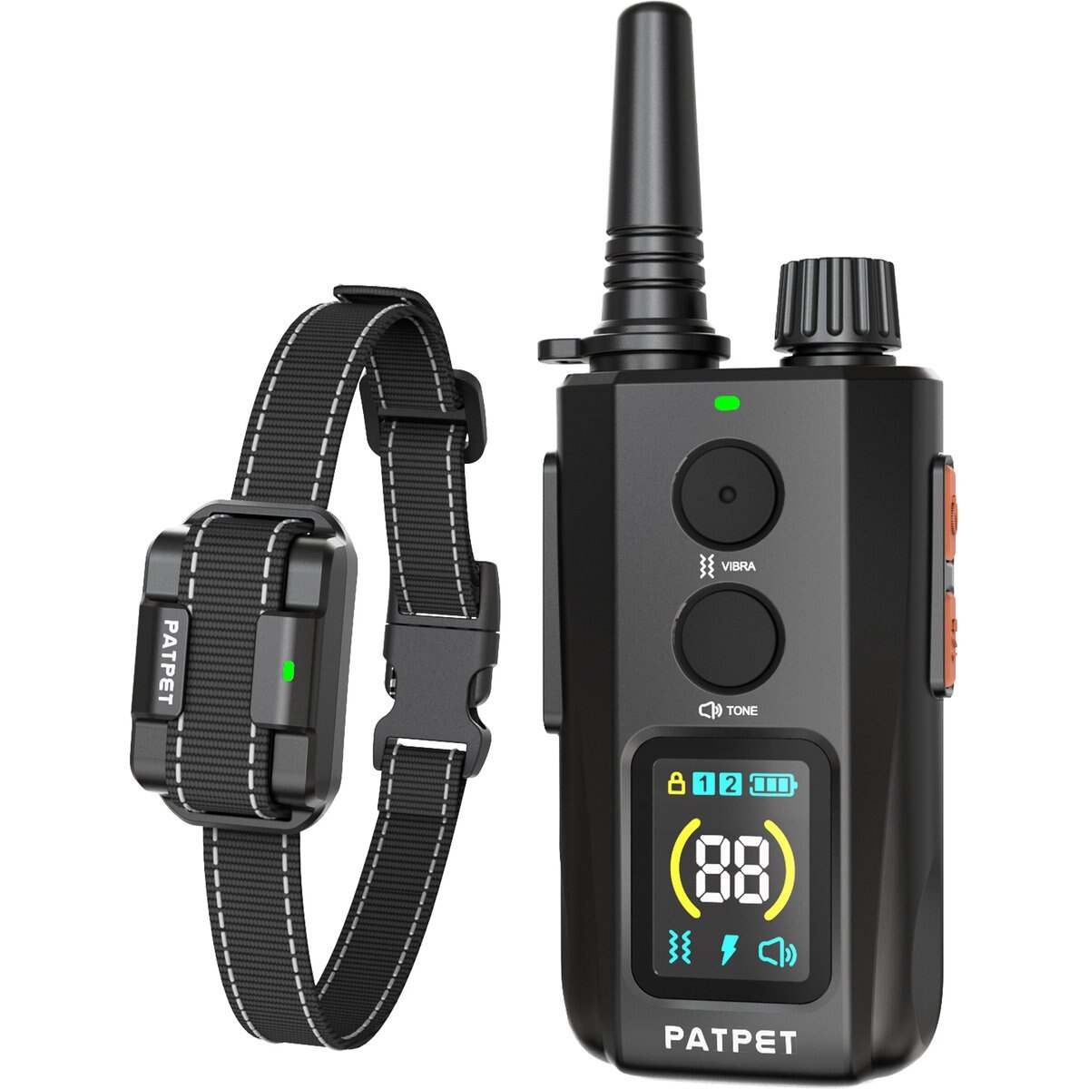 PATPET Waterproof Stubborn Dog Remote Training Collar