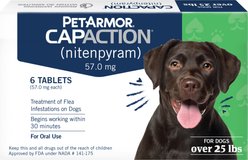 PetArmor CapAction Oral Flea Treatment for Dogs 25+ lbs 6 doses