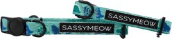Sassy Woof Dino Darling Cat Collar, Green, Small: 6 to 8-in neck, 2/5-in wide