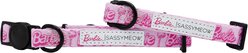 Sassy Woof Barbie Malibu Cat Collar, Pink, Medium: 8 to 12-in neck, 2/5-in wide