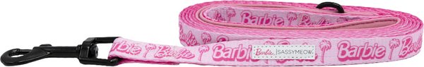 Show full view: Sassy Woof Barbie Malibu Cat Leash, Pink, 6-ft long, 0.6-in wide slide 2 of 4