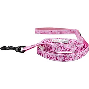 Sassy Woof Barbie Malibu Cat Leash, Pink, 6-ft long, 0.6-in wide