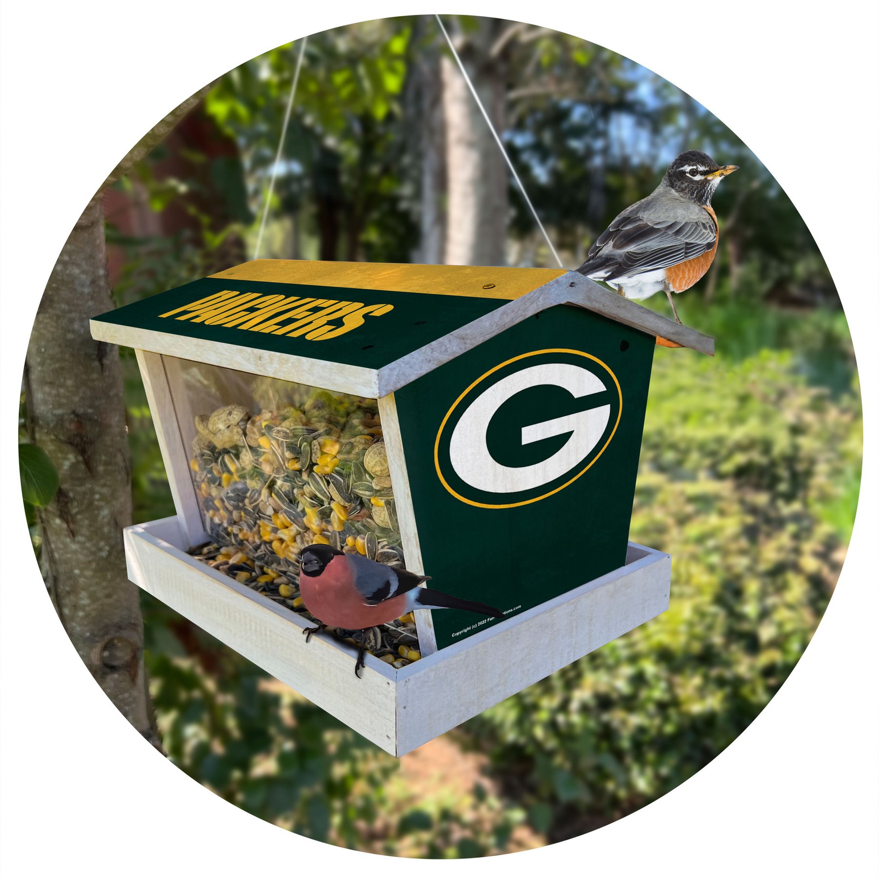 Fan Creations Bird Feeder, Green Bay Packers