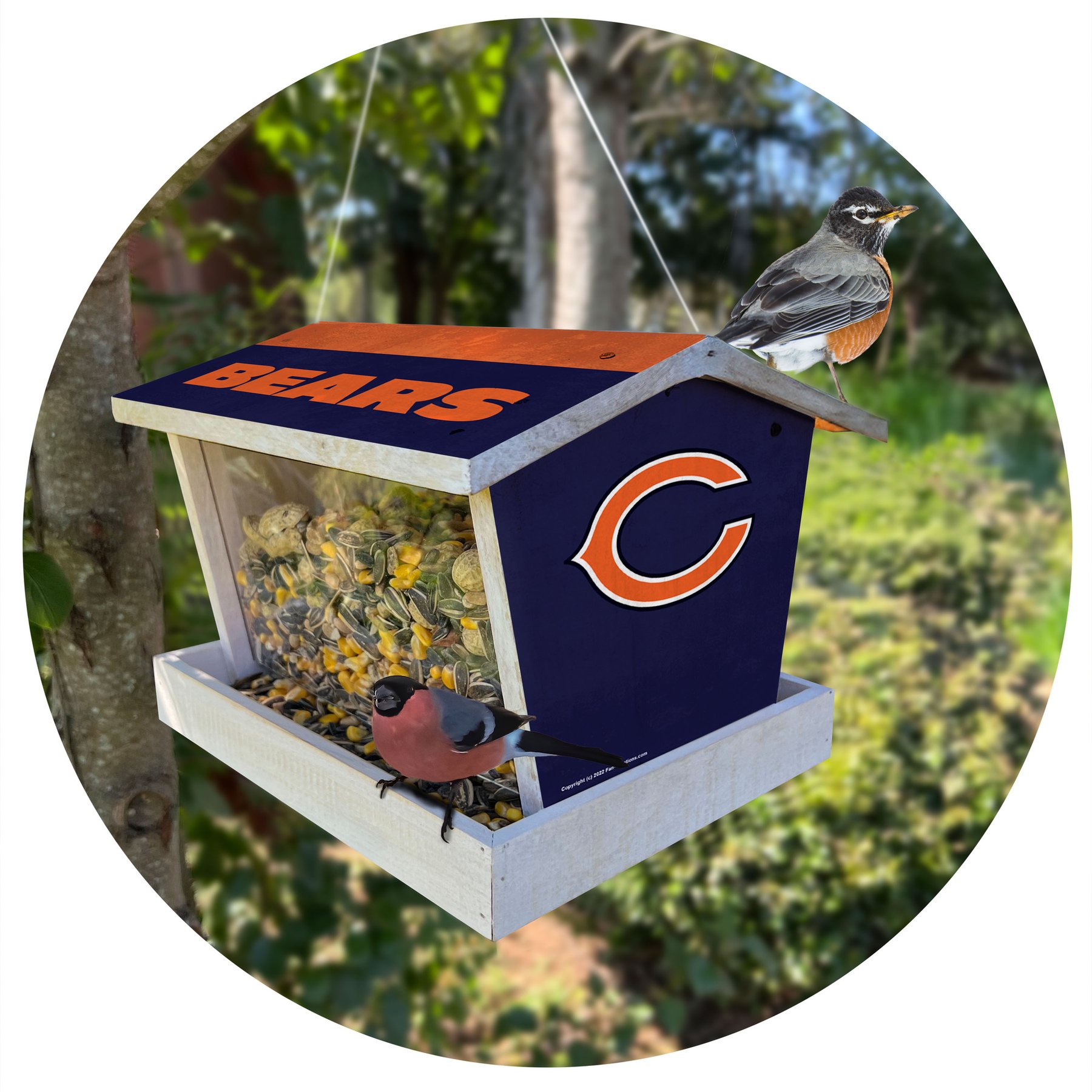Fan Creations Bird Feeder, Chicago Bears