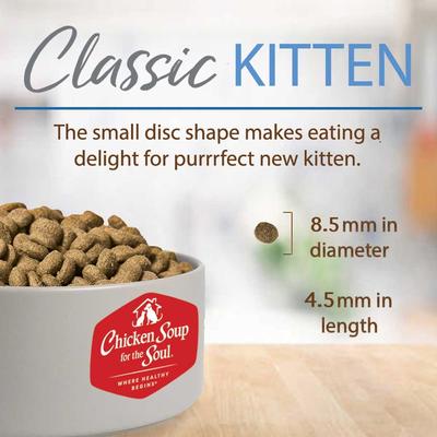 Show full view: Chicken Soup for the Soul Kitten Chicken, Brown Rice & Pea Recipe Dry Cat Food, 12-lb bag slide 8 of 13