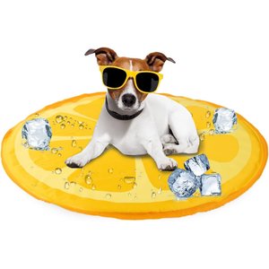 allforpaws Chill Out Orange Cooling Mat Dog Bed