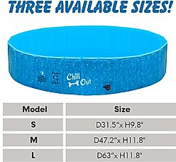 allforpaws Chill Out Splash & Fun Pool Dog Toy, Small slide 2 of 9