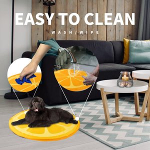 allforpaws Chill Out Orange Cooling Mat Dog Bed
