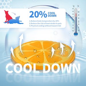 allforpaws Chill Out Orange Cooling Mat Dog Bed