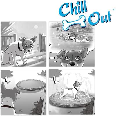 Show full view: allforpaws Chill Out Sprinkler Fun Mat Dog Toy, X-Large slide 9 of 10