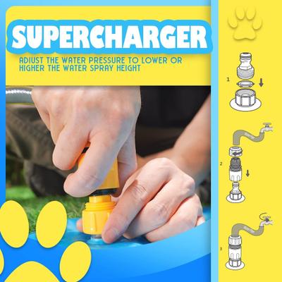 Show full view: allforpaws Chill Out Sprinkler Fun Mat Dog Toy, Medium slide 5 of 10