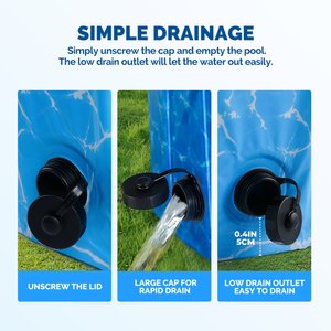 allforpaws Chill Out Splash & Fun Pool Dog Toy, Medium