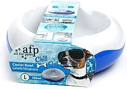 allforpaws Chill Out Cooler Dog & Cat Pet Bowl, 2-cup