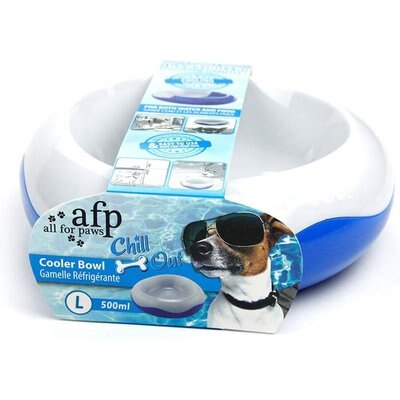 allforpaws allforpaws Chill Out Cooler Dog & Cat Pet Bowl, 2-cup