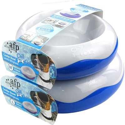 allforpaws allforpaws Chill Out Cooler Dog & Cat Pet Bowl, 1.5-cup