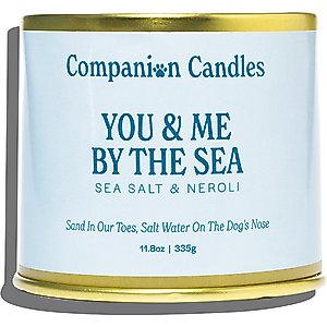 Companion Candles You & Me by the Sea Sea Salt & Neroli Scented Pet-Friendly Candle, 11.8-oz jar