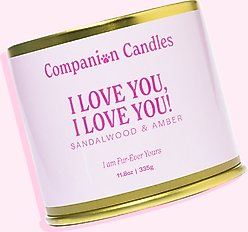 Companion Candles I Love You, I Love You! Sandalwood & Amber Scented Pet-Friendly Candle, 11.8-oz jar slide 2 of 8