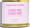 Companion Candles I Love You, I Love You! Sandalwood & Amber Scented Pet-Friendly Candle, 11.8-oz jar