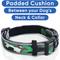 Show in main carousel: Pawtitas Personalized Reflective Dog Collar, Camouflage Green, Large: 15 to 25-in neck, 1-in wide slide 7 of 10