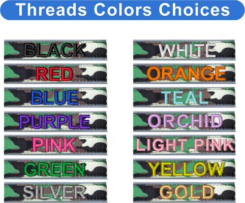 Show full view: Pawtitas Personalized Reflective Dog Collar, Camouflage Green, Large: 15 to 25-in neck, 1-in wide slide 2 of 10