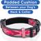 Show in main carousel: Pawtitas Personalized Reflective Dog Collar, Camouflage Pink, Large: 15 to 25-in neck, 1-in wide slide 7 of 10