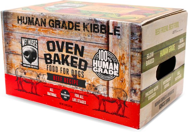 Wet Noses Oven Baked Human Grade Beef Recipe Dry Dog Food, 5-lb box