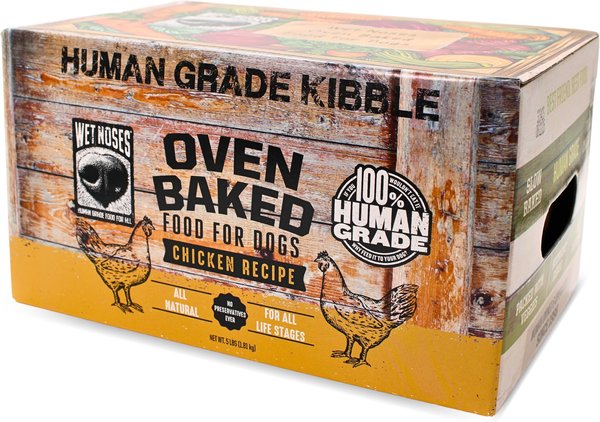 Wet Noses Oven Baked Human Grade Chicken Recipe Dry Dog Food, 5-lb box
