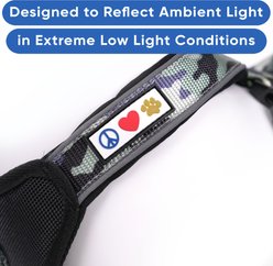 Pawtitas Personalized Reflective Dog Harness, Grey Camo, Large: 28 to 35-in chest slide 2 of 9
