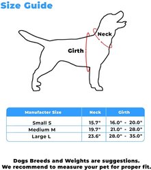 Pawtitas Personalized Reflective Dog Harness, Blue, Large: 28 to 35-in chest slide 2 of 9