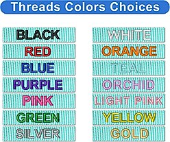 Pawtitas Solid Personalized Dog Collar, Teal, Medium: 13 to 20-in neck, 3/4-in wide slide 2 of 9