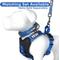 Show in main carousel: Pawtitas Personalized Reflective Dog Harness, Blue, Large: 28 to 35-in chest slide 8 of 10